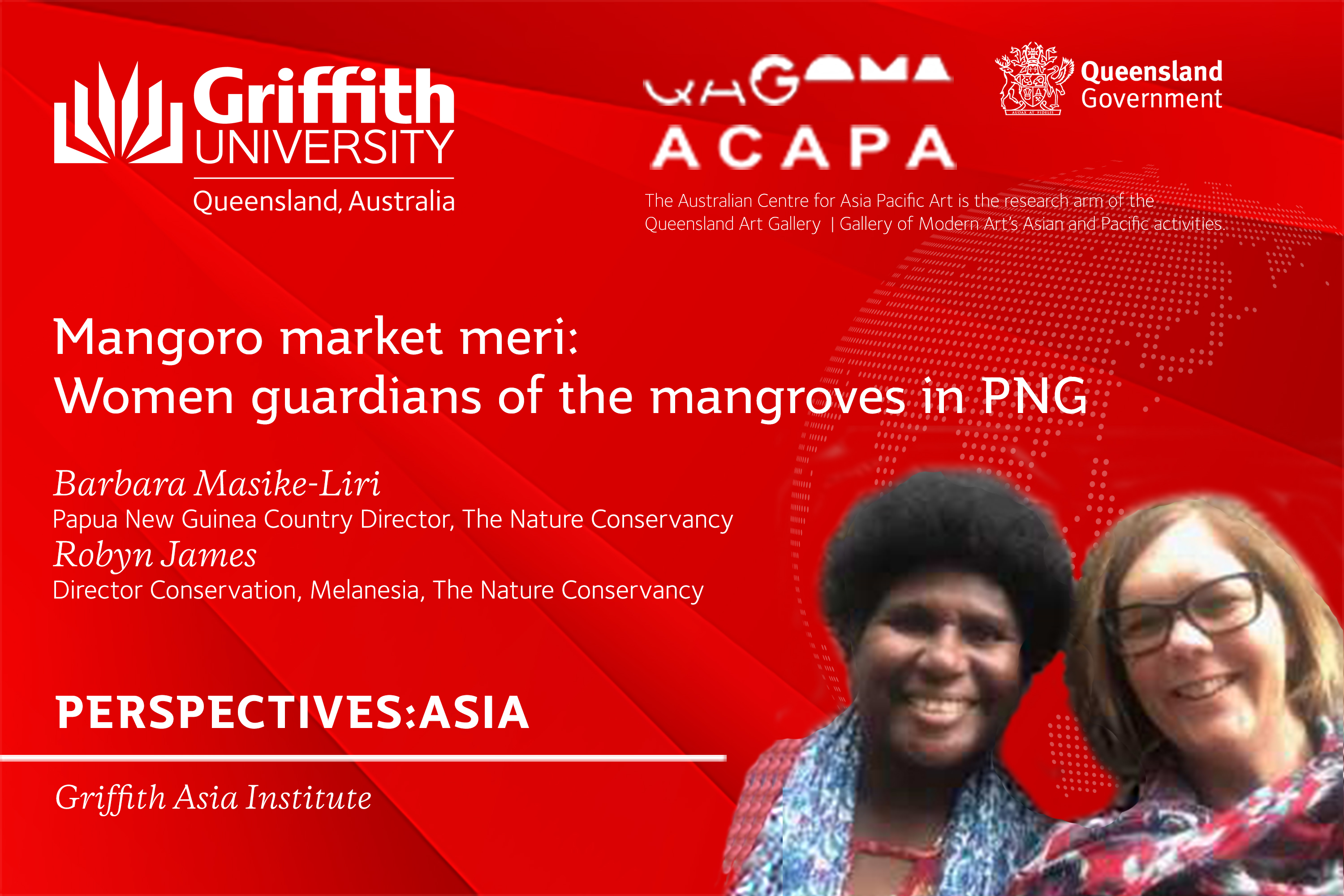 Perspectives:Asia Lecture: Mangoro market meri: Women guardians of the mangroves in PNG