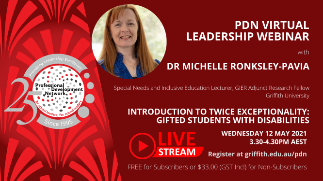 PDN Live Webinar:  An Introduction to Twice-Exceptionality - Gifted Students with Disabilities