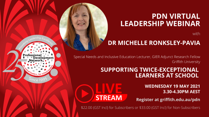 PDN Live Webinar: Supporting Twice-Exceptional Learners at School