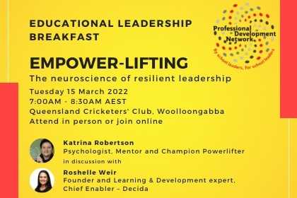 PDN Leadership Breakfast - Empower-lifting: The Neuroscience of Resilient Leadership
