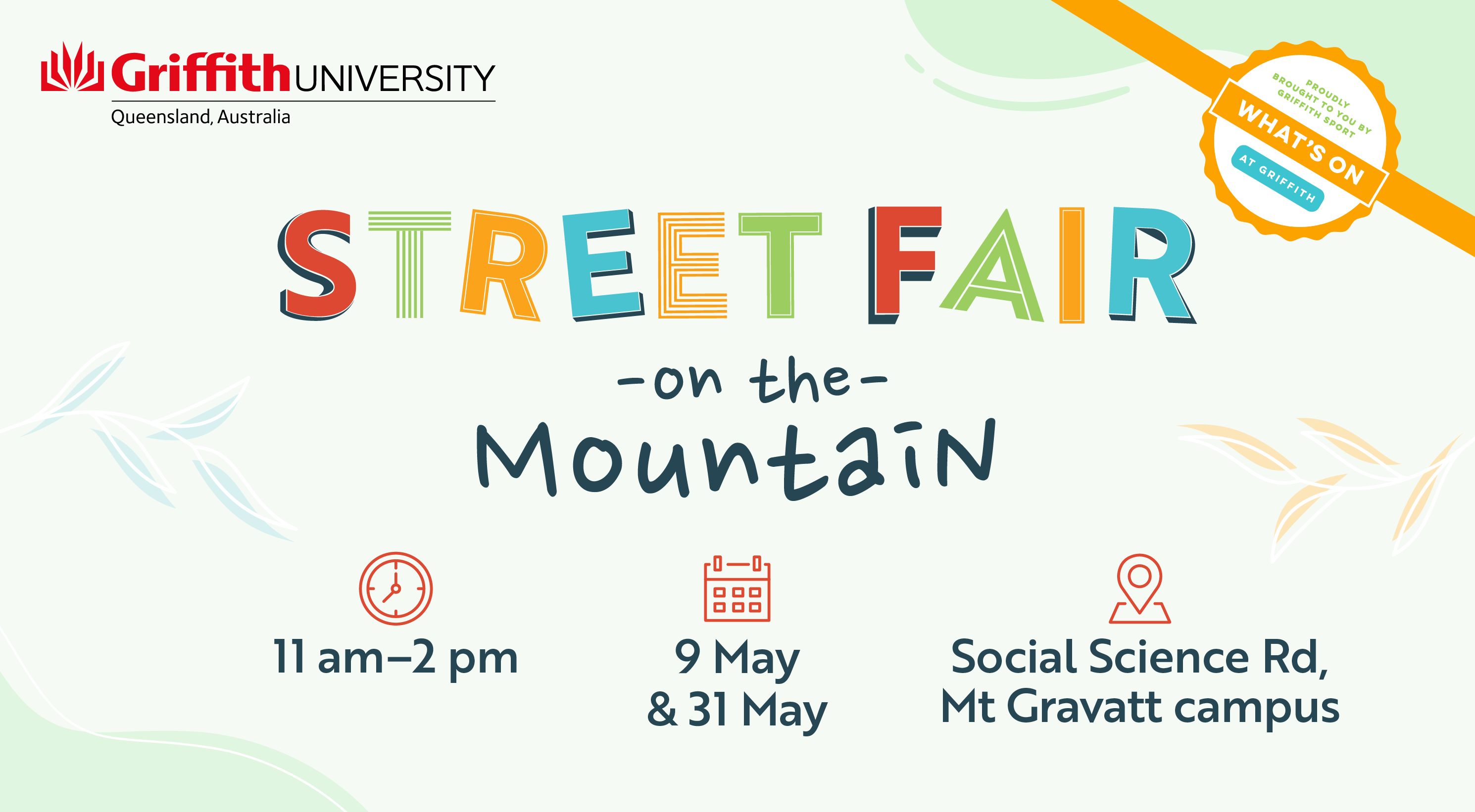 Events Calendar Street Fair on the Mountain Griffith University