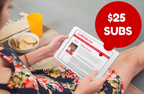 Griffith Review - Discounted Digital Subscription for Griffith Staff & Students